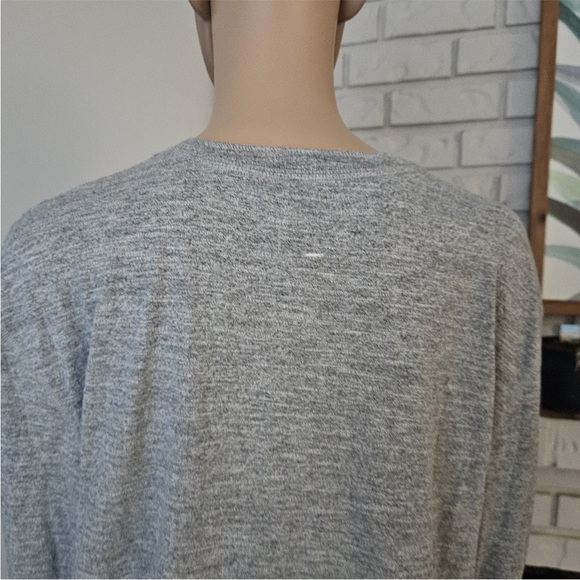 Rag & bone long sleeves shirt XL gray sweater shirt button front - Picture 8 of 12